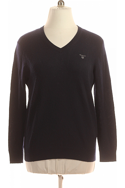 GANT Pánský Svetr Vlněný Modrý Vel. L