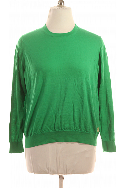 Dámský Pulovr Vlněný Zelený Roberto Cavalli Second Hand Vel. XXL