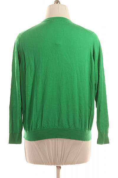 Dámský Pulovr Vlněný Zelený Roberto Cavalli Second hand Vel. XXL