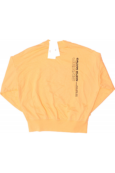 Dámská Mikina Bez Zapínání Oranžová Calvin Klein Vel. S