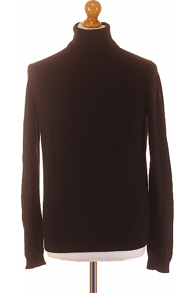 Pánský Svetr Vlněný Černý Hugo Boss Vel. M