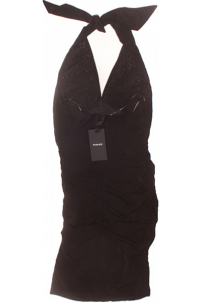 Pinko  Šaty s Otevřenými Zády Černé Vel. S