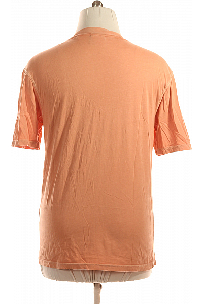 Hugo Boss Jednoduché Pánské Tričko Oranžové Vel. M