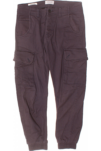 JACK & JONES Pánské Kalhoty Modré Second Hand Vel. 28/30