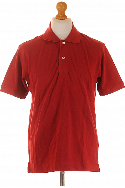 Pánské Tričko s Límečkem Červené Seidensticker Vel. M