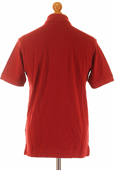 Pánské Tričko s Límečkem Červené Seidensticker Vel. M