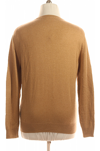 Pánský Svetr Hedvábný Hnědý Vel. XXL