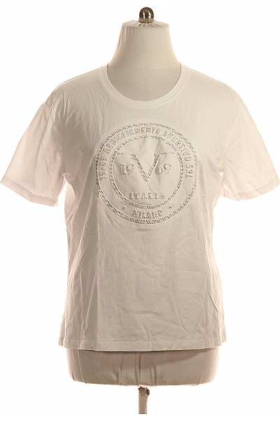 Pánské Tričko Bílé VERSACE Second Hand Vel. XXL