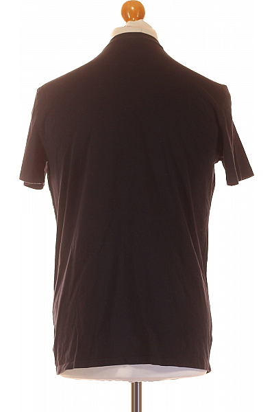 ARMANI Pánské Tričko s Potiskem Modré Second hand Vel. L