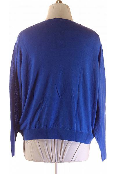 Roberto Cavalli Dámský Svetr Vlněný Modrý Vel. XL