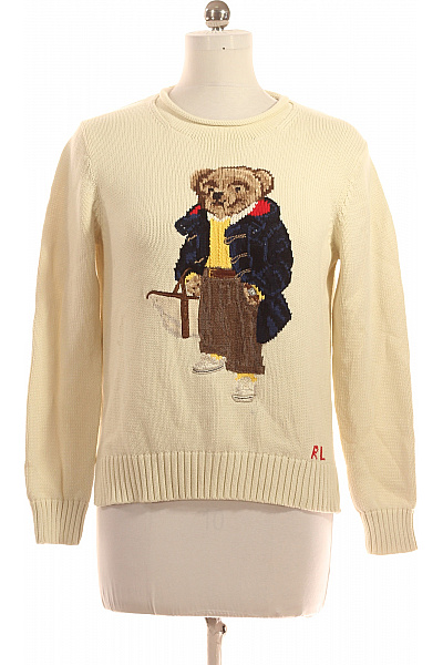 Dámský Pulovr Béžový Ralph Lauren Vel. M