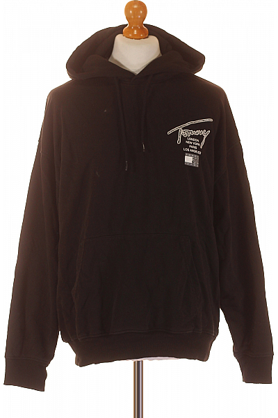 Pánská Mikina Bez Zapínání Černá TOMMY HILFIGER Vel. XS