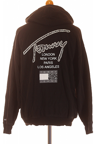 Pánská Mikina Bez Zapínání Černá TOMMY HILFIGER Vel. XS