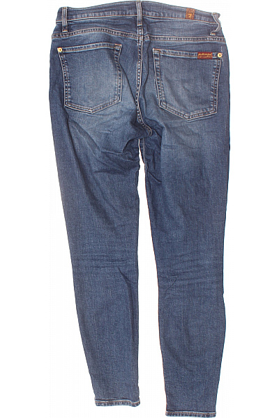 Dámské úzké Modré 7 For All Mankind Second hand Vel. 27