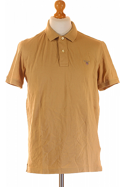 Pánské Tričko S Límečkem Hnědé GANT Vel. L