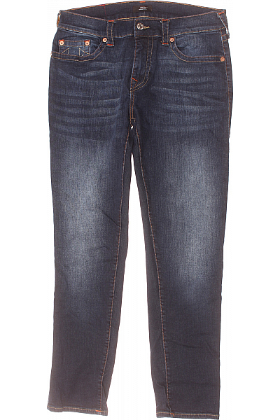 Pánské Rovné Džíny Modré Roccobarocco Second Hand Vel. 34