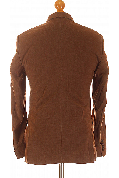 Společenské Pánské Sako Vlněné Hnědé Digel Vel. 46