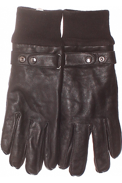  Rukavice Kožené Černé