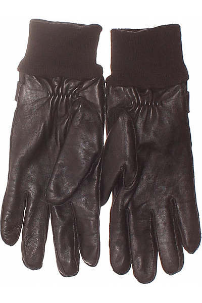  Rukavice Kožené Černé