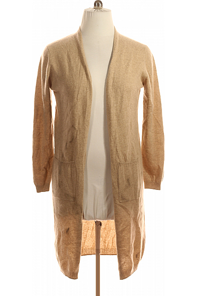 Dámský Cardigan Kašmírový Béžový Vel. XL