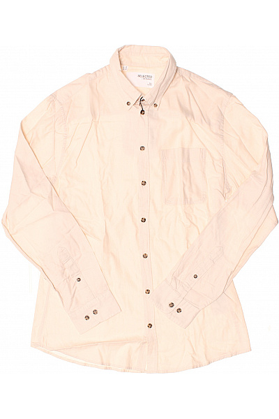 Pánská Košile Jednobarevná Béžová SELECTED Second hand Vel. M | SELECTED | obrázek 2