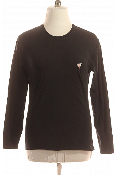 Guess Jednoduché Pánské Tričko Černé Vel. XL