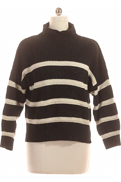 Dámský Svetr Černobílý Second Hand Vel. 38