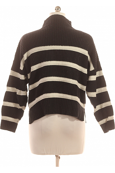 Dámský Svetr Černobílý Second hand Vel. 38