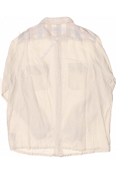 Pánská Košile Jednobarevná Lněná Béžová OLYMP Vel. XXL | OLYMP | obrázek 2