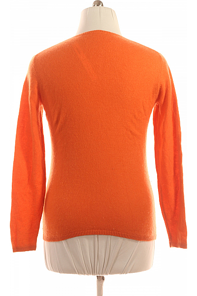Dámský Svetr Kašmírový Oranžový Vel. XXL