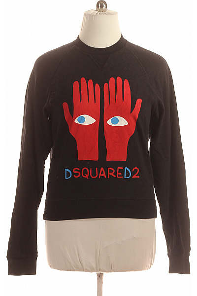 Pánská Mikina Bez Zapínání Černá Dsquared2 Vel. S