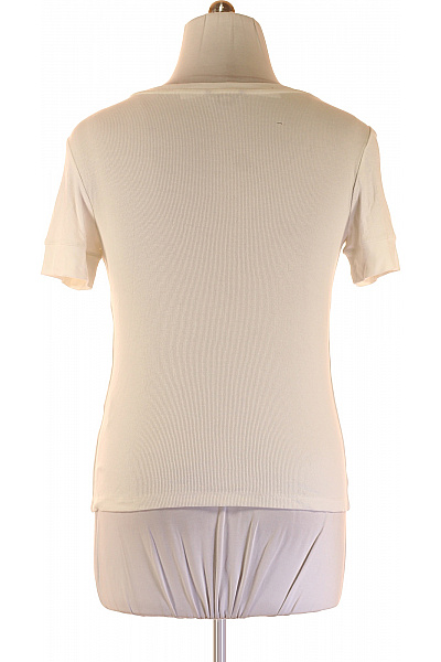 Jednoduché Dámské Tričko Bílé COMMA Second hand Vel. 44