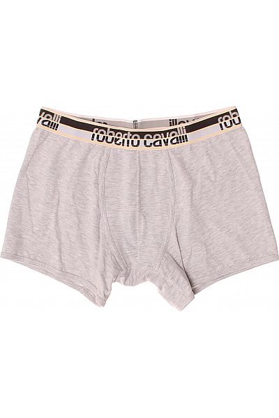 Roberto Cavalli Pánské Spodní Prádlo Bavlněné Šedé