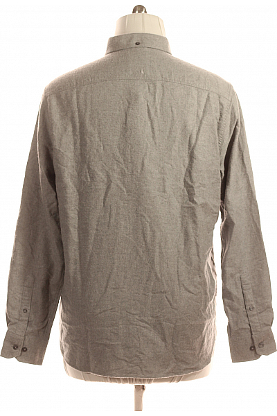 CAMPIONE DEL GARDA Pánská Košile Jednobarevná Šedá Vel. XL