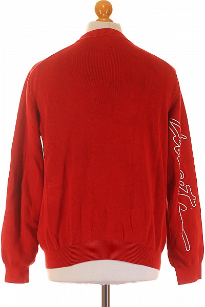 LACOSTE Pánský Svetr Červený Second hand Vel. M
