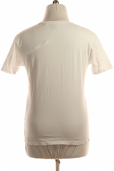 Jednoduché Pánské Tričko Bílé Hugo Boss Vel. L