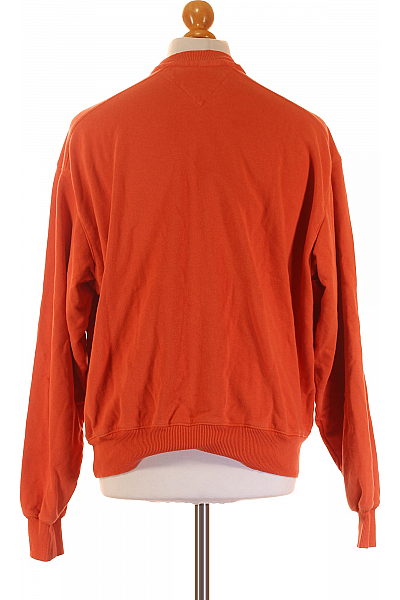 TOMMY HILFIGER Pánská Mikina Bez Zapínání Oranžová Vel. XS