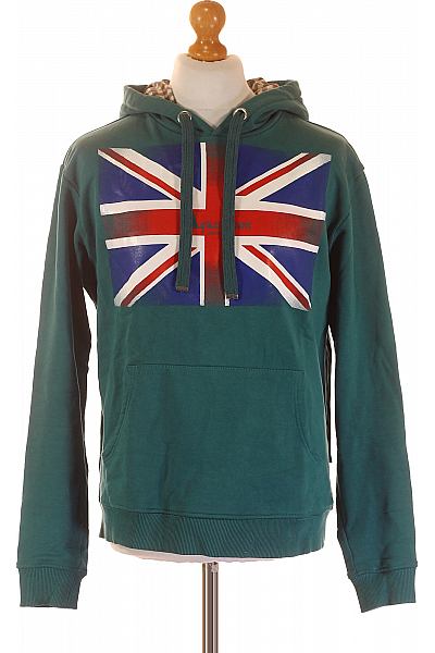 Aquascutum Pánská Mikina Bez Zapínání Zelená Vel. M