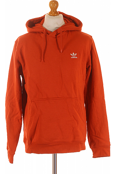 ADIDAS Sportovní Pánská Mikina Oranžová Vel. M