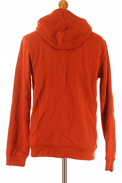 ADIDAS Sportovní Pánská Mikina Oranžová Vel. M