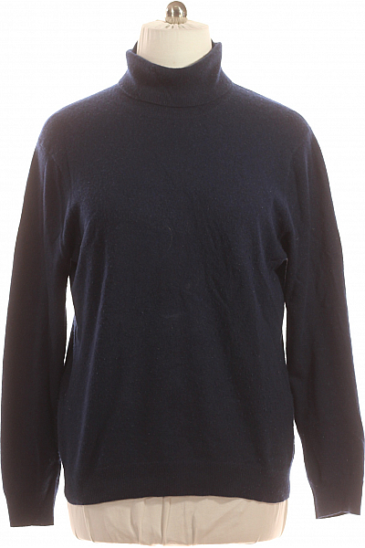 MALO Pánský Rolák Kašmírový Modrý Vel. XXXL