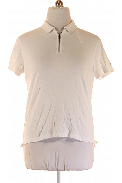 Dámské Tričko Bílé TOMMY HILFIGER Second hand Vel. L