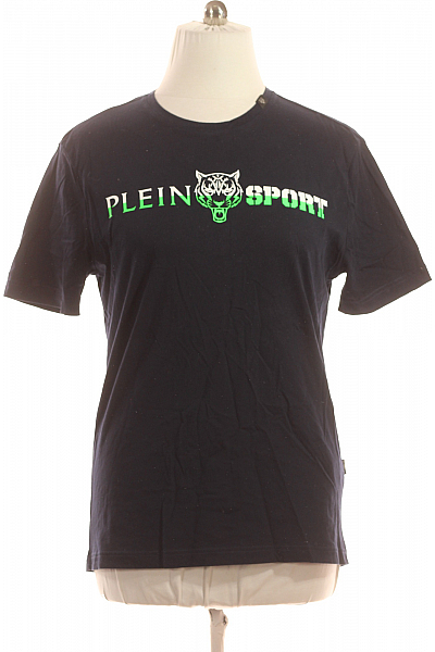 Pánské Tričko S Potiskem Modré PLEIN SPORT