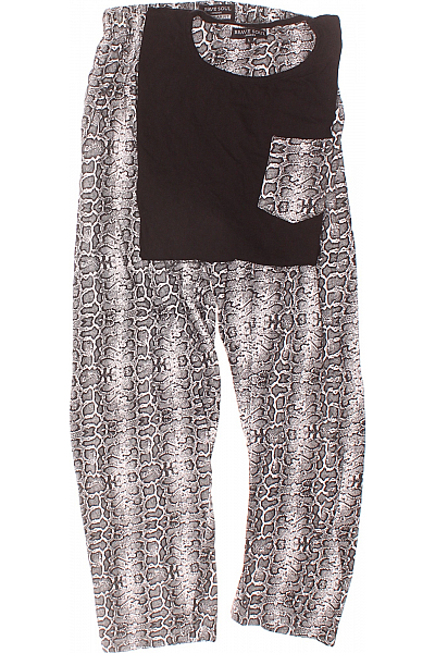 Dámské Pyžamo Černobílé BRAVE SOUL Vel. L