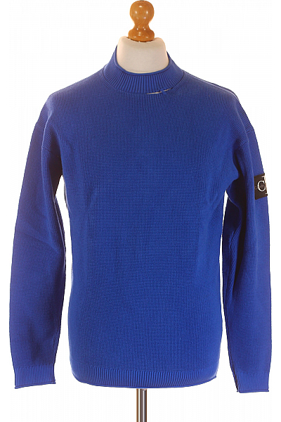 Pánský Pulovr Modrý Calvin Klein Vel. M