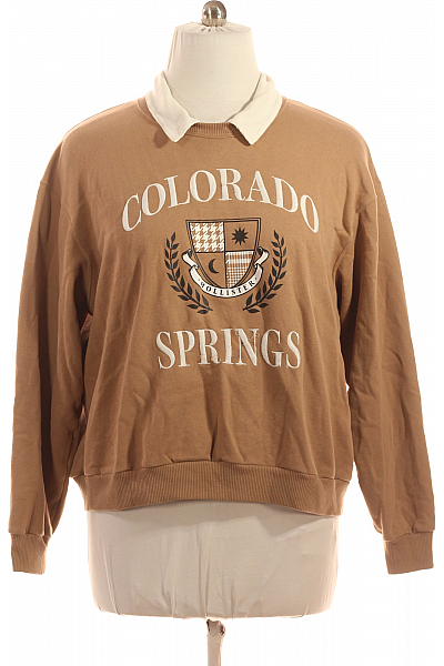 Hollister Dámská Mikina Hnědá Second Hand Vel. XL