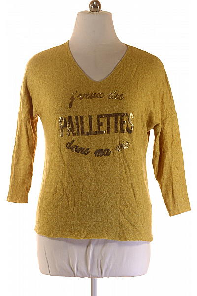 Dámský Svetr Žlutý Second Hand