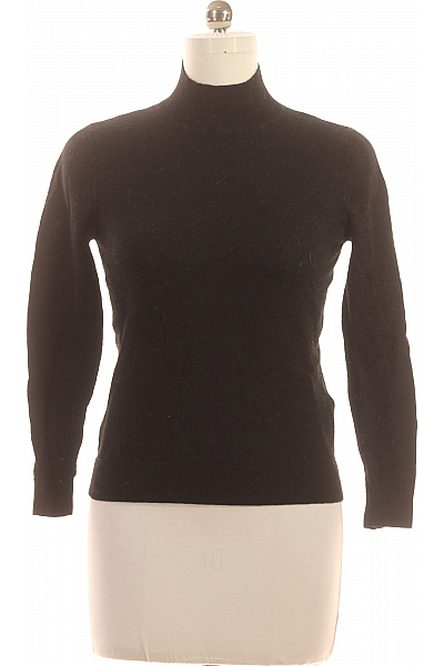 Dámský Rolák Vlněný Černý Second Hand Vel. 40