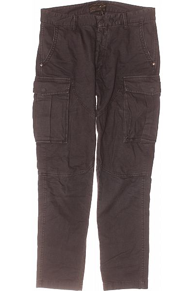 Pánské Kalhoty Kapsáče Černé REPLAY Second Hand Vel. 31