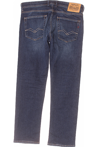 Pánské Rovné Džíny Modré REPLAY Second hand Vel. 33